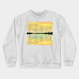 Sunrise over a lake Crewneck Sweatshirt